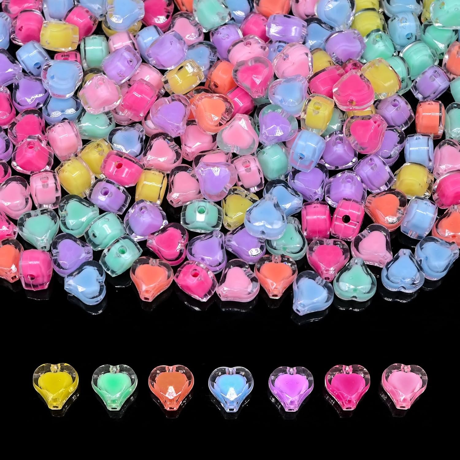 200g+ Candy Kandi Beads for Jewelry Making Bracelet Key Chains (Mixed II) - Image 14