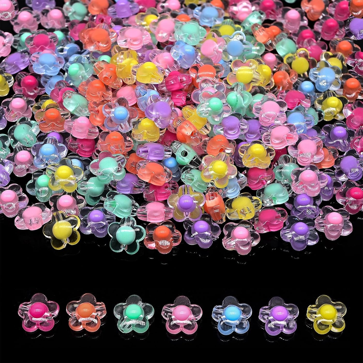 200g+ Candy Kandi Beads for Jewelry Making Bracelet Key Chains (Mixed II) - Image 16