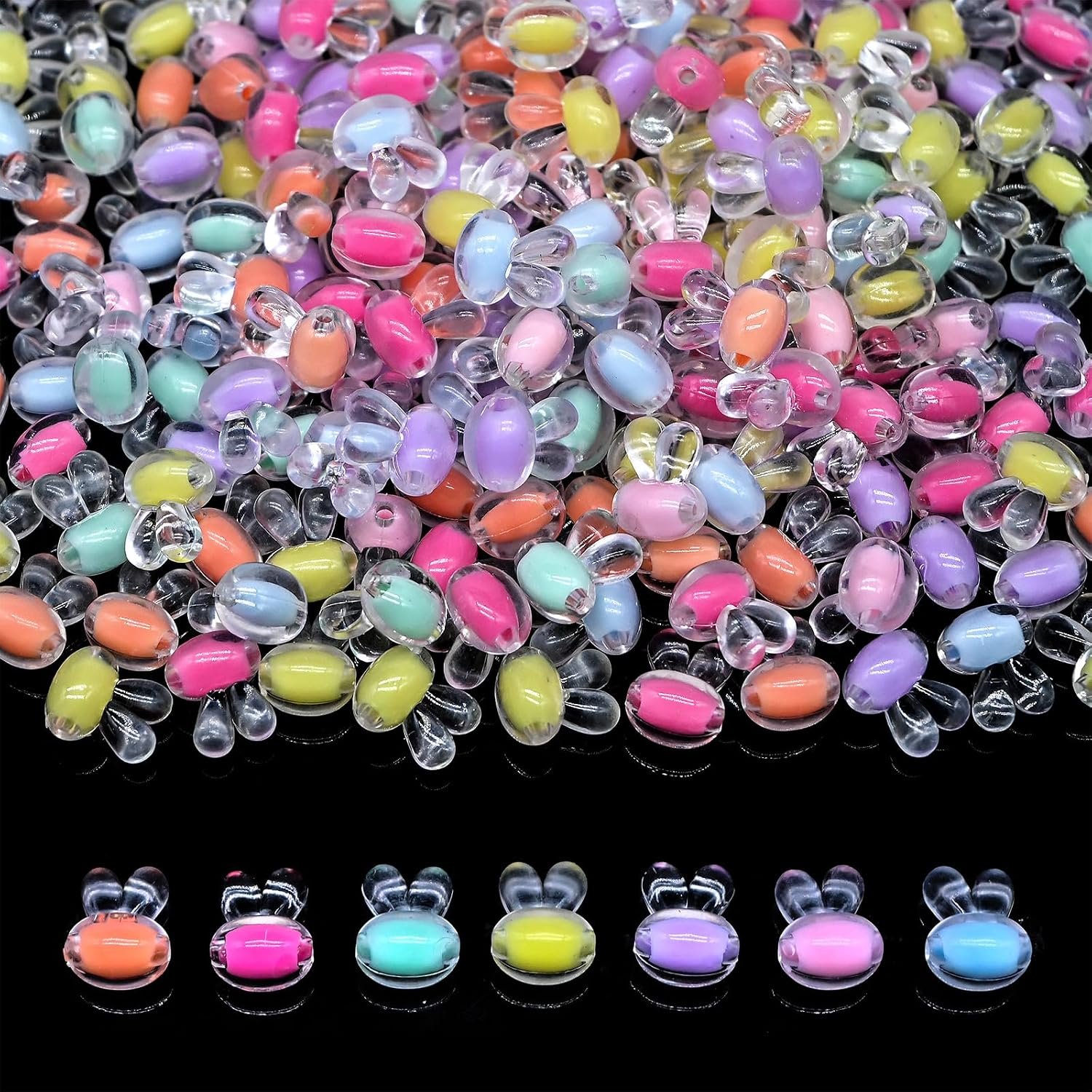 200g+ Candy Kandi Beads for Jewelry Making Bracelet Key Chains (Mixed II) - Image 15