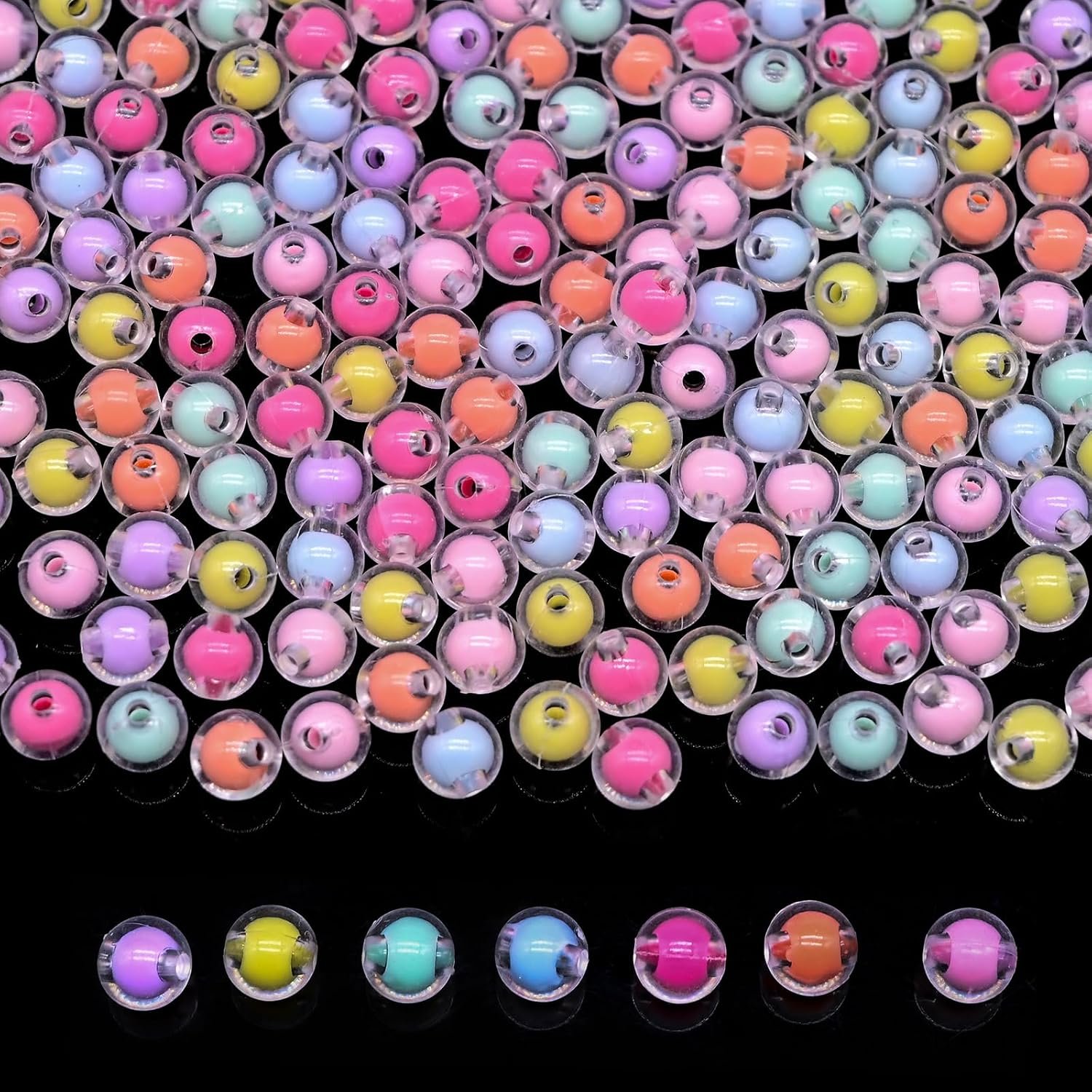 200g+ Candy Kandi Beads for Jewelry Making Bracelet Key Chains (Mixed II) - Image 10
