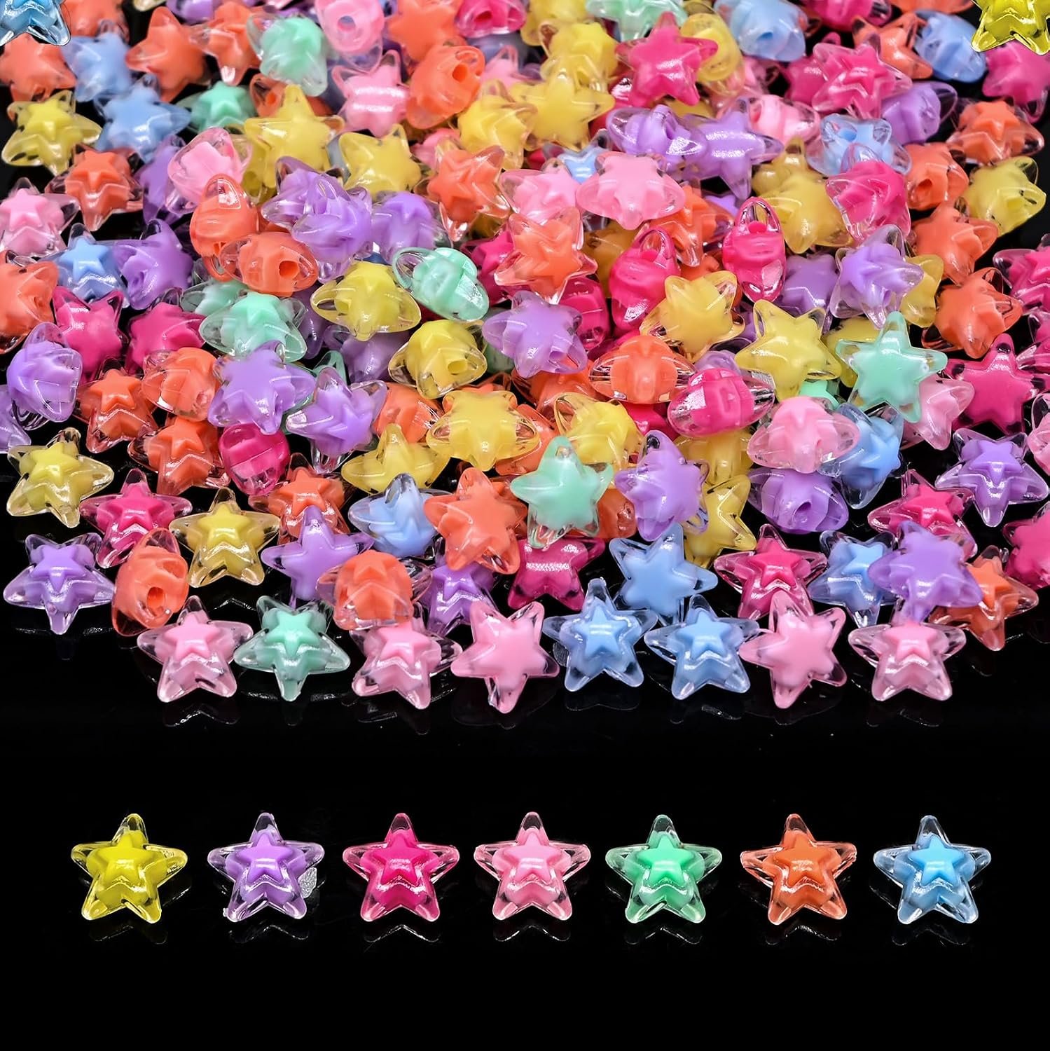 200g+ Candy Kandi Beads for Jewelry Making Bracelet Key Chains (Mixed II) - Image 7