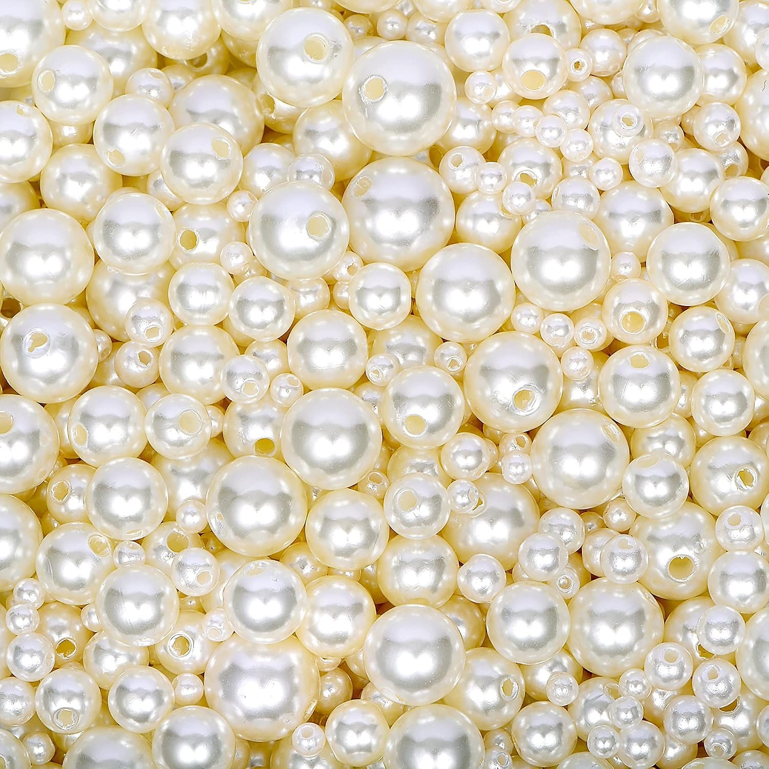 AceFun 1825pcs Pearl Beads for Jewelry Making Pearls for Crafts with Hole - Image 7