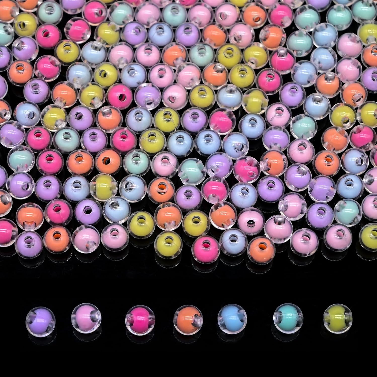 200g+ Candy Kandi Beads for Jewelry Making Bracelet Key Chains (Mixed II) - Image 13