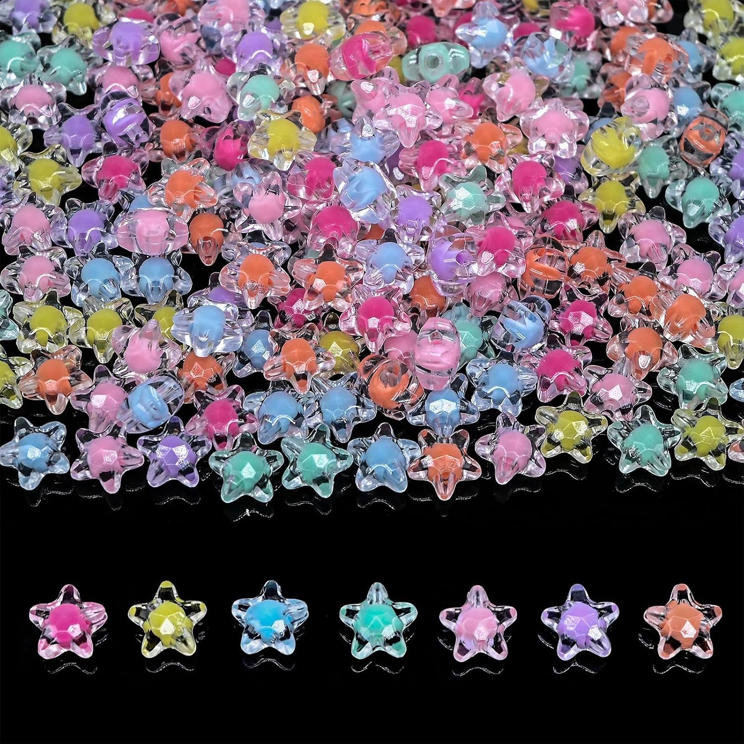 200g+ Candy Kandi Beads for Jewelry Making Bracelet Key Chains (Mixed II) - Image 11
