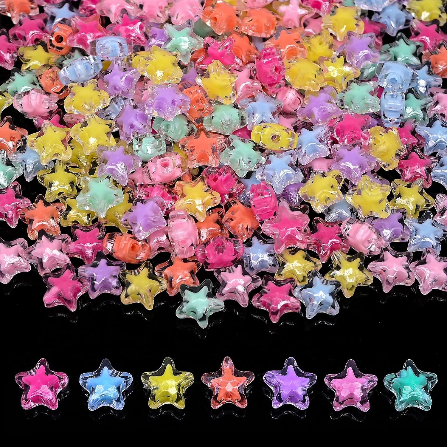 200g+ Candy Kandi Beads for Jewelry Making Bracelet Key Chains (Mixed II) - Image 5