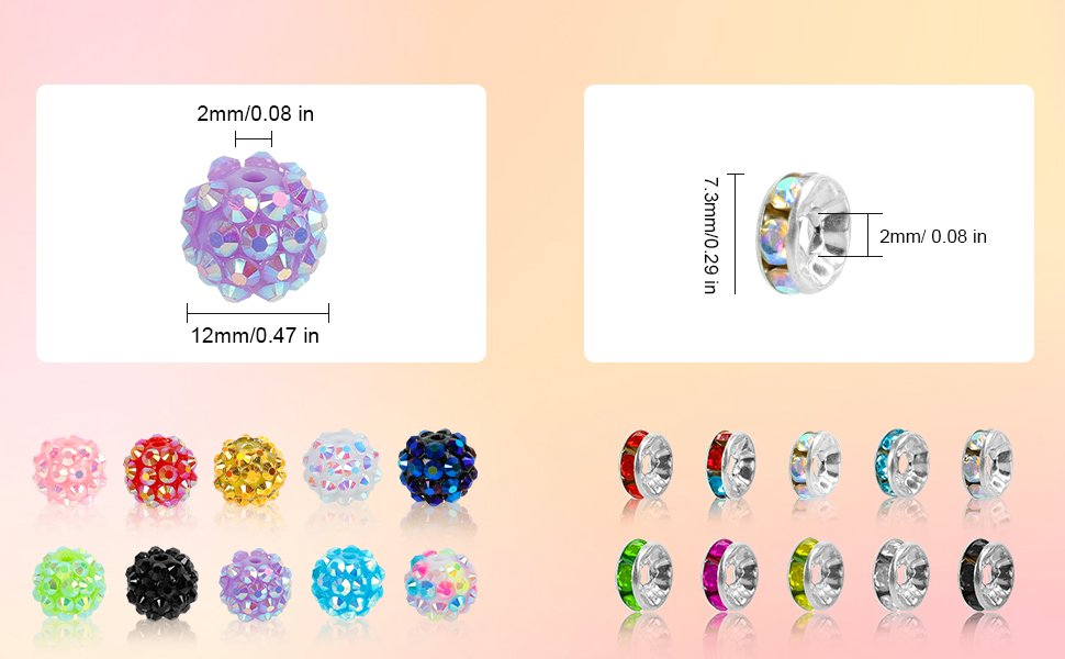 Rhinestone Beads A+2