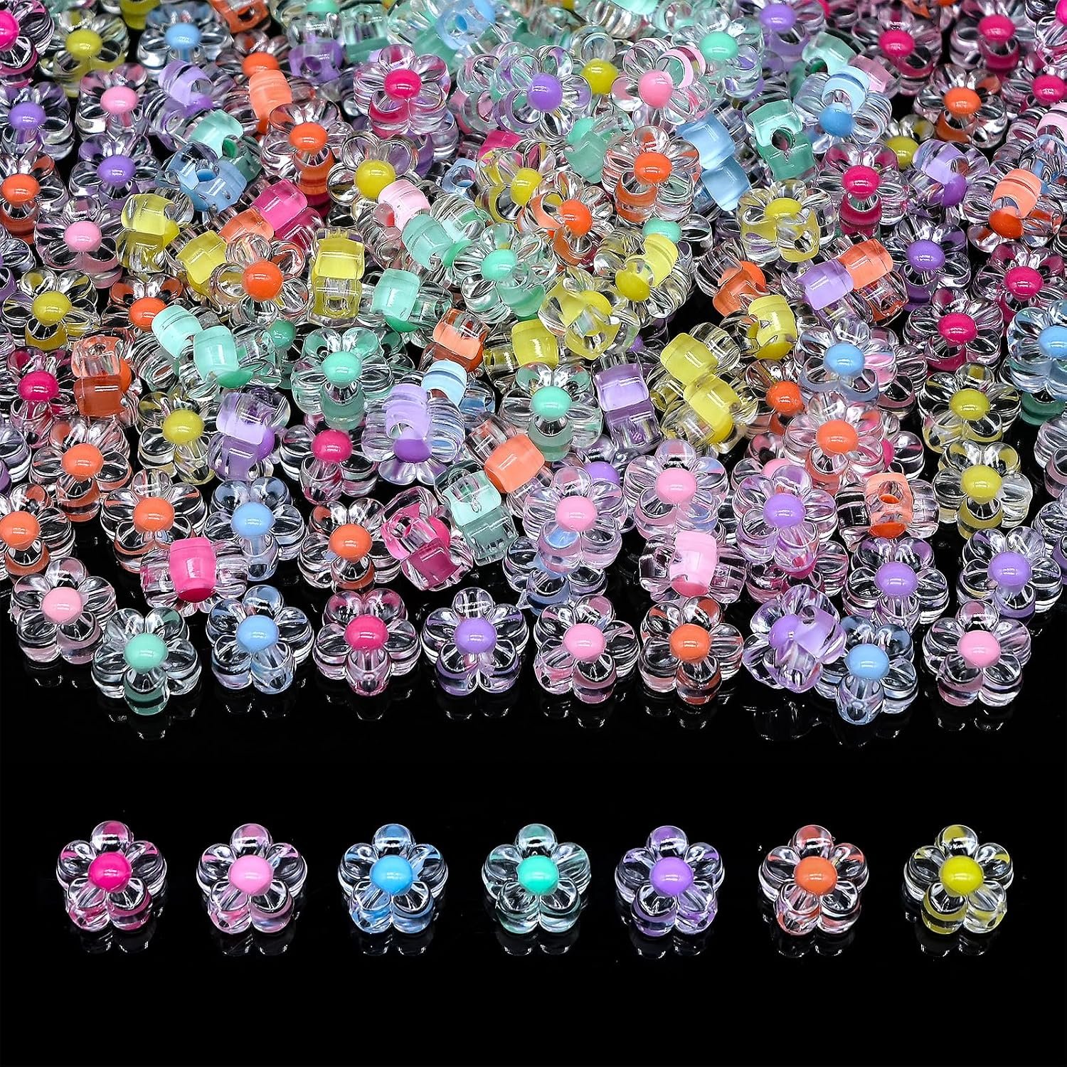 200g+ Candy Kandi Beads for Jewelry Making Bracelet Key Chains (Mixed II) - Image 20