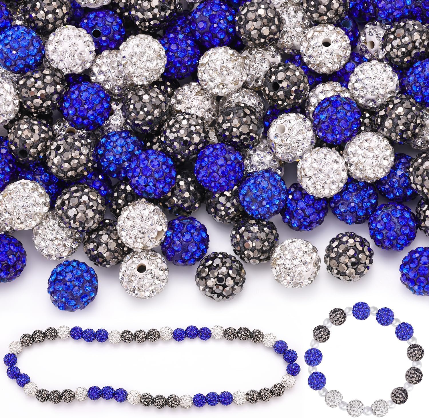 105pcs 10mm Rhinestone Beads for Jewelry Making - Image 26