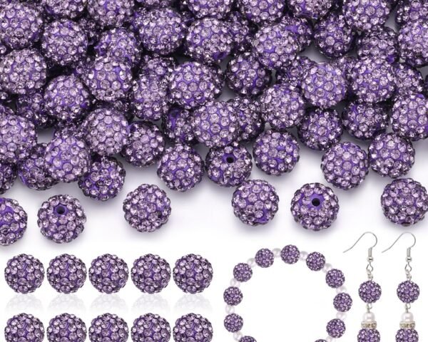 105pcs 10mm Rhinestone Beads for Jewelry Making