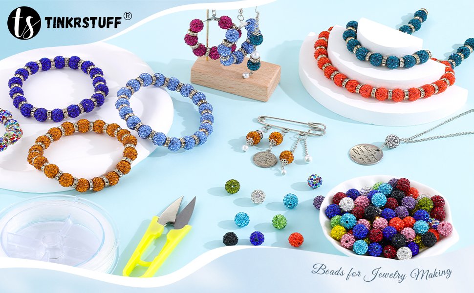 rhinestone beads for jewelry making